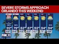 Orlando PM Weather Storms approaching temps rise to mid-90s