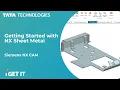 Getting Started with NX Sheet Metal Siemens NX
