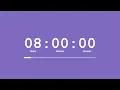 8 Hour Timer Purple Aura Backgorund Countdown without music