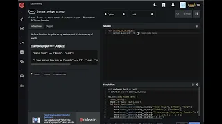 codewars python Convert a string to an array