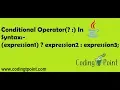 Java Programming - Conditional Operator