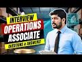 Operations Associate Interview Questions and Answers Operations Associate Job Interview Questions