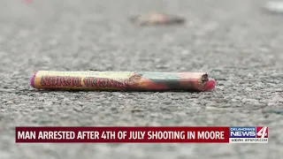 Moore man arrested for allegedly shooting at neighbors over fireworks