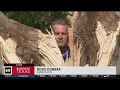 Surveying storm damage in Carrollton