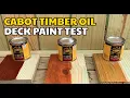 Cabot Australian Timber Oil Stain Test Deck painting
