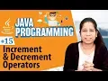 Increment and Decrement Operators - Operators in Java
