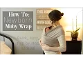 How To Moby Wrap with a Newborn Newborn Hug Hold CARRYING A NEWBORN