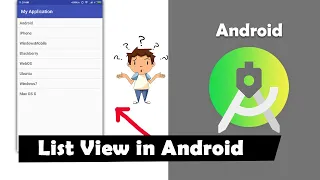Listview in android studio Custom listview Array Adapter Create Listview Part 1