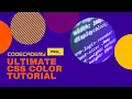 The Ultimate CSS Color Tutorial - Crushing Codecademy PRO WEB DEVELOPMENT career path Challenge