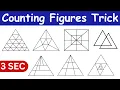 Count Triangles in 3 Seconds Fastest Trick for Counting Figures