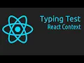 Typing Speed Test with React Context