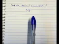 Find Decimal Equivalent of 3