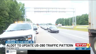 ALDOT to update traffic pattern at US-280 US-80 intersection in Phenix City
