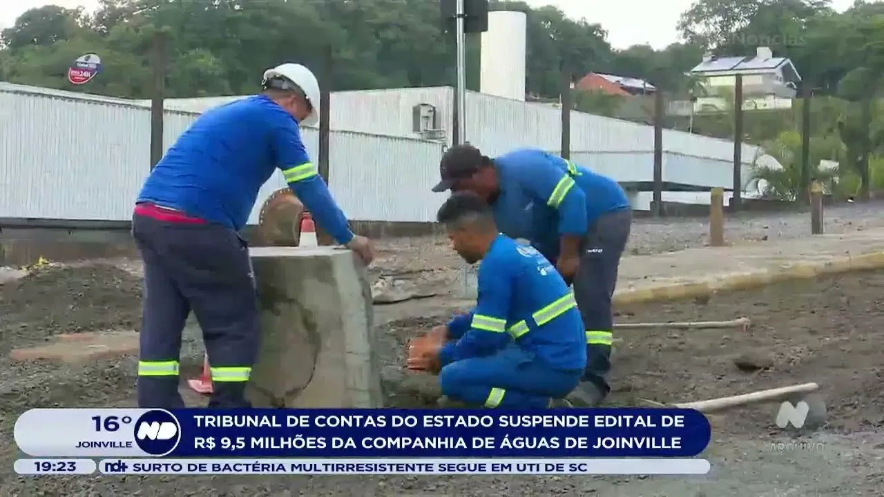 Tribunal de Contas suspende edital de R$ 9,5 milhões da Companhia de Águas em Joinville