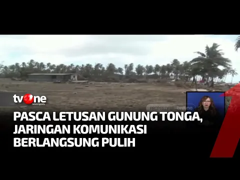 Kondisi Pasca Letusan Gunung Tonga, Jalan di Desa Masih Diselimuti Abu Vulkanik | Kabar Pagi tvOne