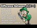 Difference Between const int ptr const int const ptr and many Concept of Pointer in
