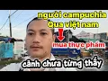 Người campuchia Qua cửa khẩu việt Nam mua Rau củ Quả Đông hơn mọi khi
