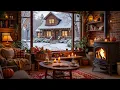 Lagu Winter Cabin Jazz ❄️ Smooth Relaxing Jazz Music with Fireplace for Comfort \u0026 Calm Winter Moments