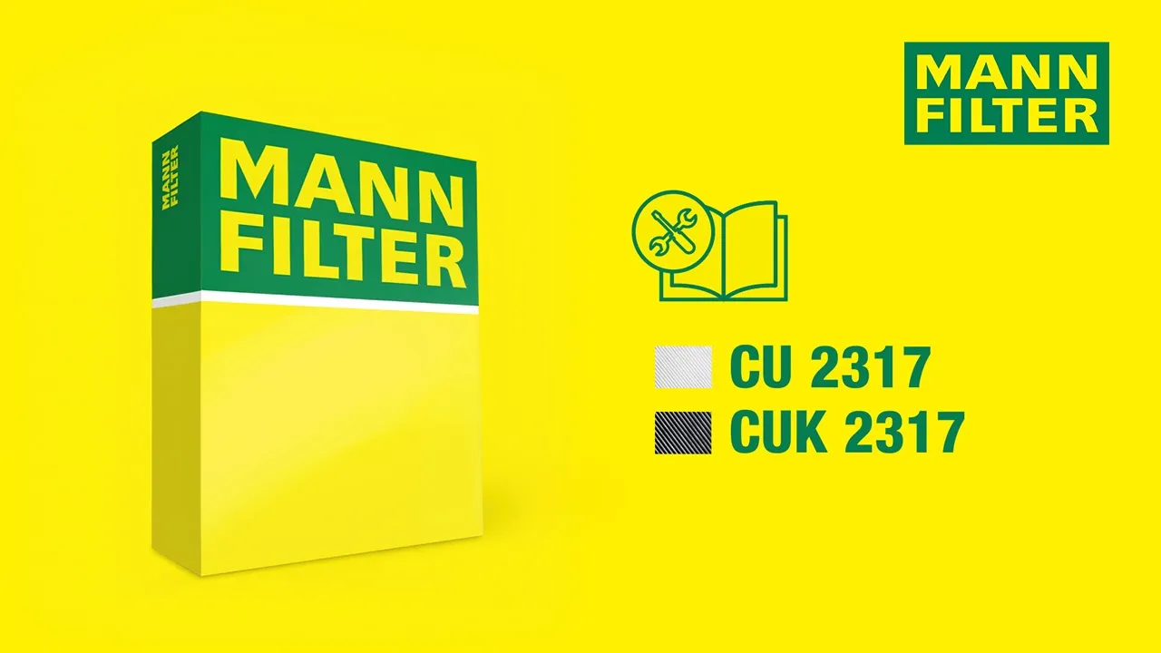 How to change a cabin air filter by MANN-FILTER I CU 2317 - CUK 2317