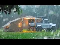 Lagu 🌧 NEVER END RAIN? 🏕 SOLO CAR CAMPING in the Clouds Mountain / ASMR cozy \u0026 relexing sound