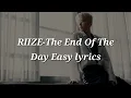 Lagu RIIZE-The End Of The Day (모든 하루의 끝) Easy lyrics