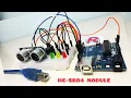 ULTRASONIC DISTANCE SENSOR HC-SR04 WITH ADRDUINO DISTANCE SENSOR PROJECT TURORIAL ARDUINO PROJECTS
