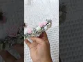Lagu cute and elegant flower tiara✨#diy #tiara #trending #trendingshorts #trendingvideo