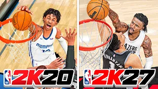 Poster Dunk With Ja Morant In Every NBA 2K