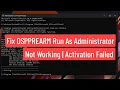 Fix OSPPREARM Run As Administrator Not Working Microsoft Office Product Activation Failed