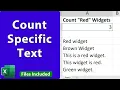 Count Cells that Contain Specific Text in Excel - EQ98