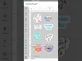 New sticker feature in Cricut Design Space Create Sticker