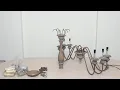 Candle Style Beaded Chandelier-installation
