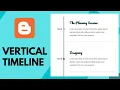How To Add A Vertical Timeline To Your Blogger Website
