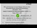 2015 Mdu MCA 1st Sem Object Oriented Programming Question Paper
