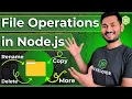 File Operations in Node js Rename Delete Copy More Node js Fundamentals Course S4 Ep 22