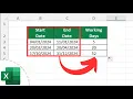 How to Calculate Working Days in Excel Two Helpful Ways