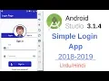 Simple Login App Android Studio 3 1 4