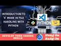 V43 - Introduction to x mode in Python