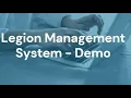 Legion Management System - Demo