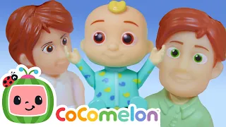The Peek a Boo Song! | CoComelon Toy Play | CoComelon Nursery Rhymes