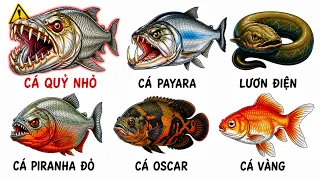 Từ loài cá cảnh vô hại đến loài cá có thể xé toạc thịt người #metrithuc