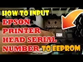 HOW TO INPUT PRINTERHEAD SERIAL NUMBER TO EEPROM EPSON PRINTER CHANGE PRINTER HEAD