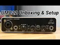 Behringer U-PHORIA UMC22 Unboxing Setup