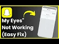 Snapchat My Eyes Only Not Loading Working EASY STEPS