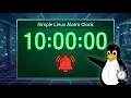 Simple Alarm Clock from Linux Terminal