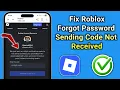 Roblox Password Reset Code Not Coming Fix Roblox Verification Code Problem 2025 Roblox Email Code