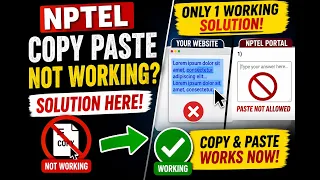 NPTEL Copy Paste Not Working Only 1 Working Solution 2026
