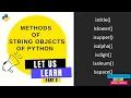 PYTHON STRING OBJECT METHODS - PART SCIENCE 083 CBSE CLASS 11 AND 12