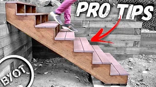 HOW TO BUILD STAIRS EXTERIOR STEPS