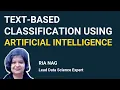 The DataHour Text-Based Classification using Artificial Intelligence